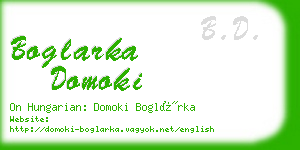 boglarka domoki business card